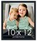 Photo Size Slim Profile Black Frame - UV Acrylic, Foam Board Backing, Hanging Hardware